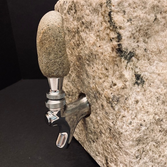 Funky Rock Designs Granite Stone & Stainless Steel Tap Beverage Liquor Dispenser - Picture 10 of 14